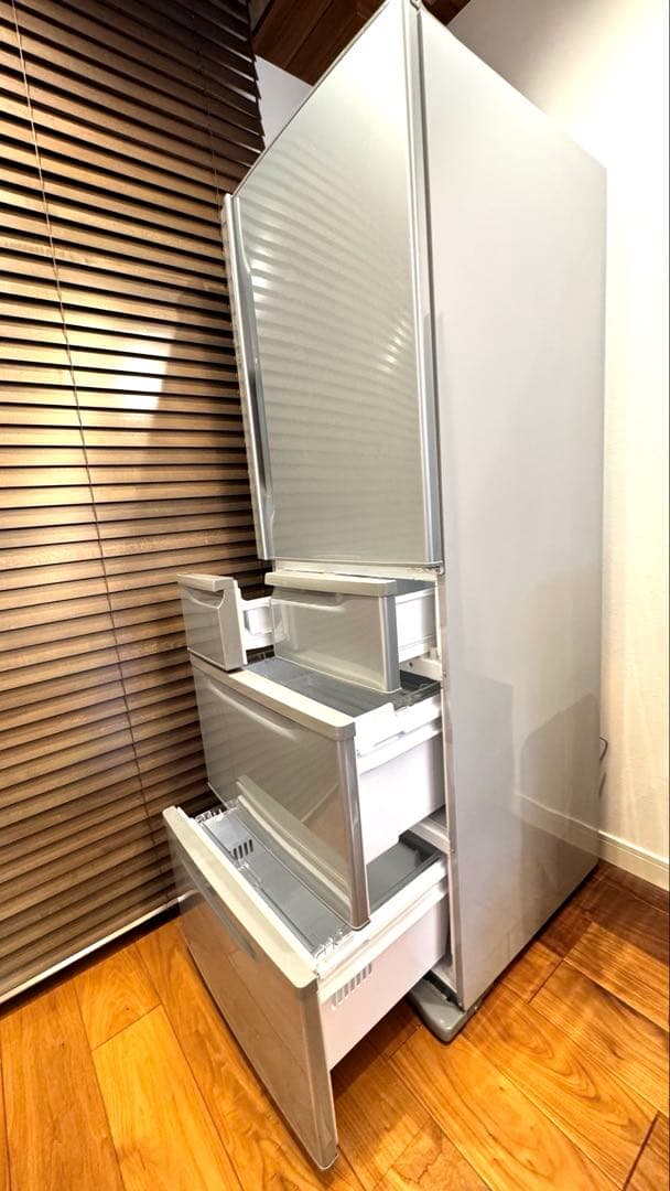 東芝　TOSHIBA 置けちゃうスリム　冷蔵庫　405L 送料無料　シルバー