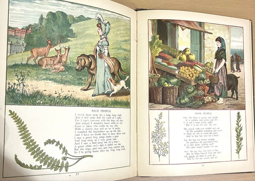 No342希少 アンティーク 古書 洋書 絵本 ビクトリアン 児童書 プリンセス