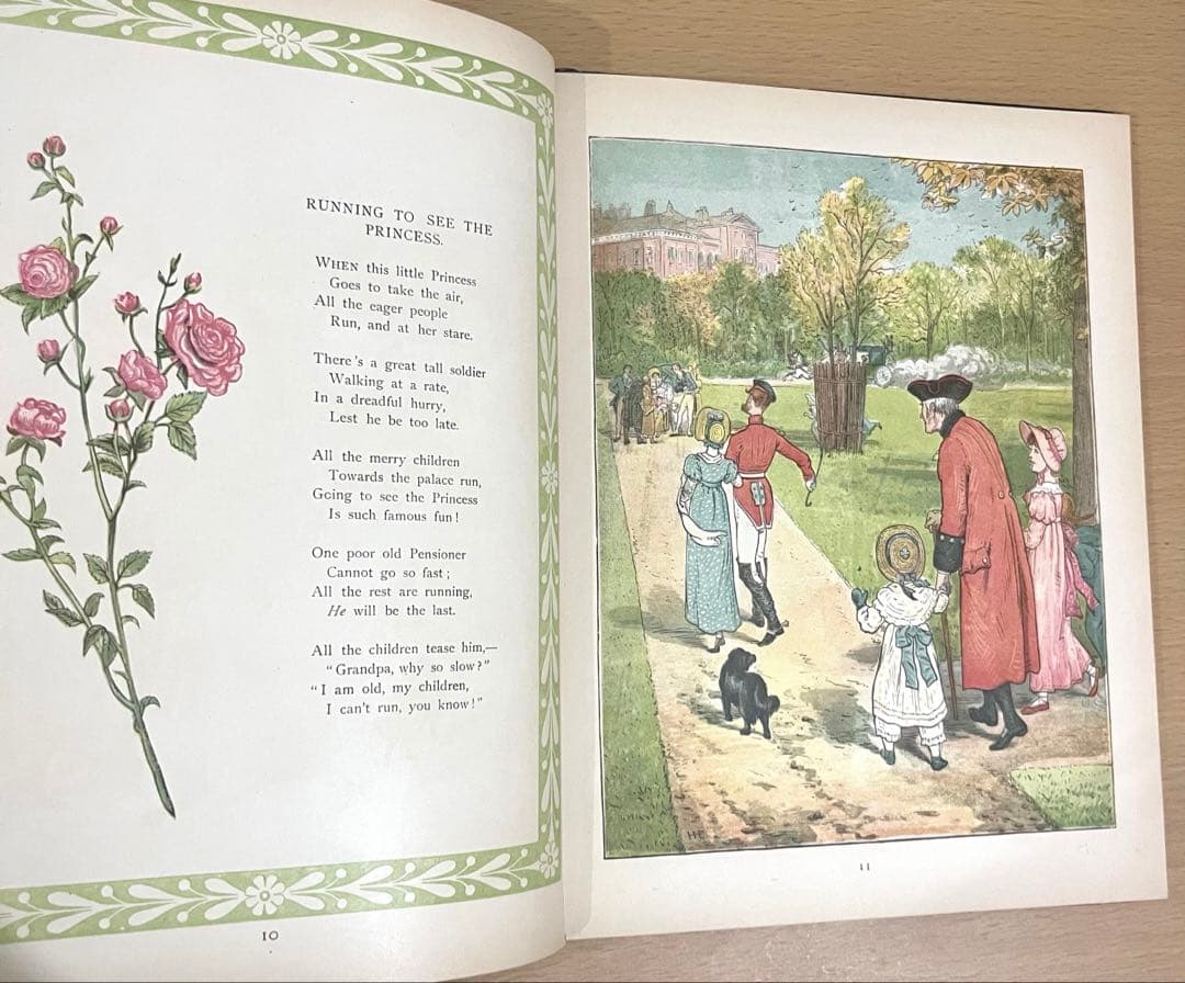 No342希少 アンティーク 古書 洋書 絵本 ビクトリアン 児童書 プリンセス