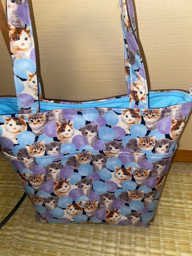 トートバッグ　猫柄　犬柄　春幸秋