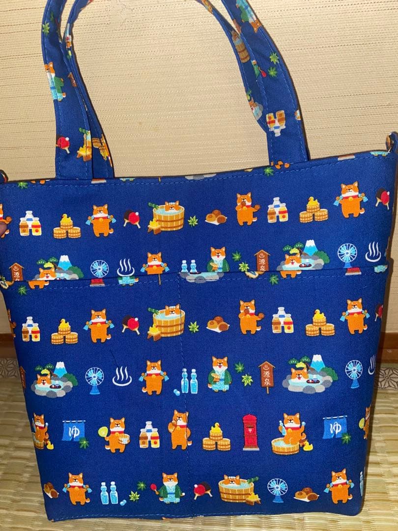 トートバッグ　猫柄　犬柄　春幸秋