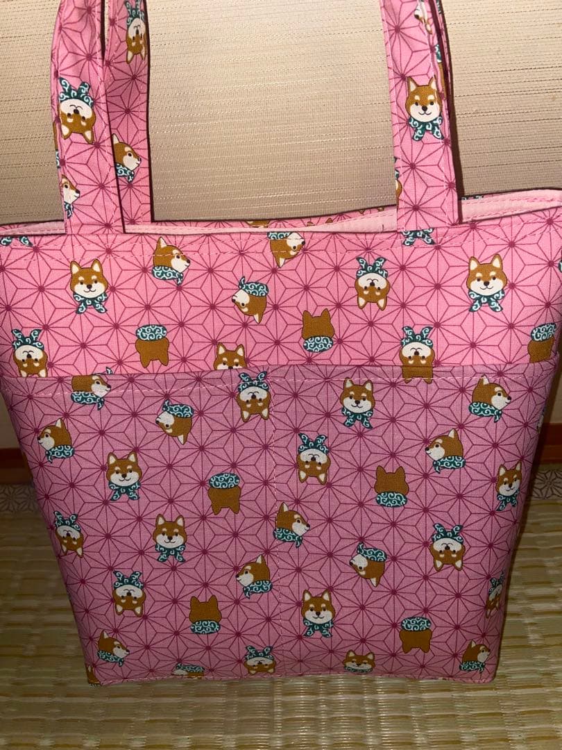 トートバッグ　猫柄　犬柄　春幸秋