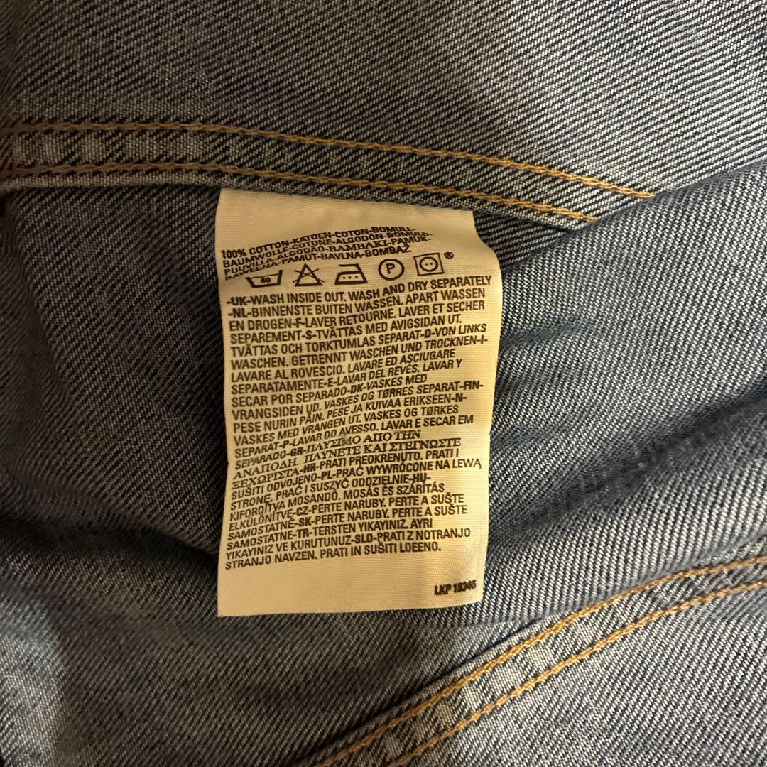 リーバイスデニムジャケット XLサイズ　ハチノスリペア有り