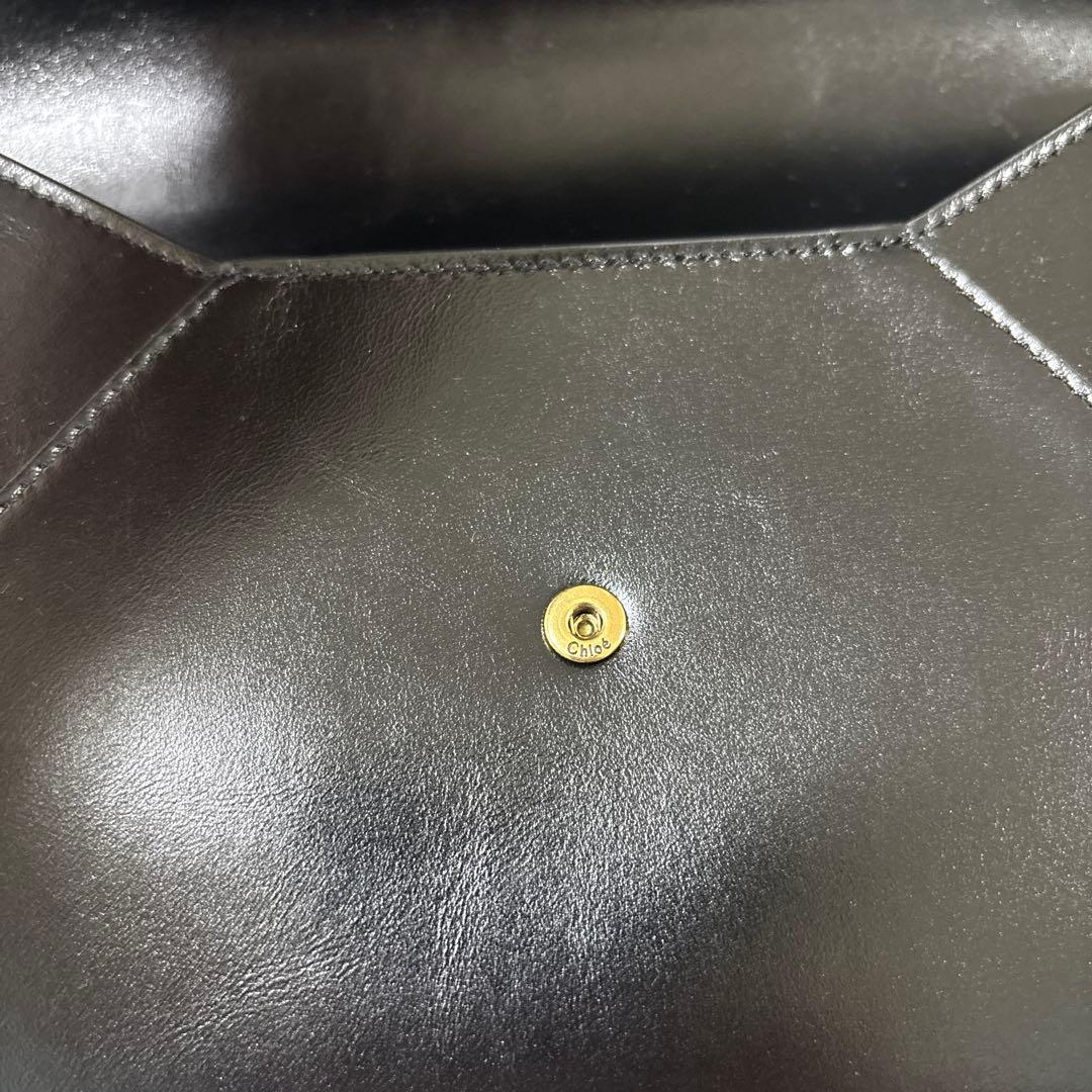 現*m様 Chloe（クロエ） クラッチバッグ美品 エンベロープ 黒レザー