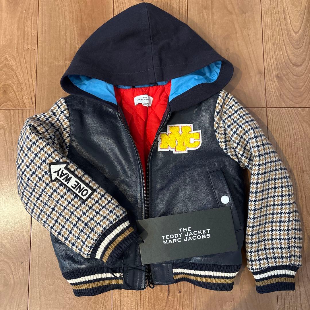 MARC JACOBS フード付き　レザージャケット 100㎝　キッズ　アウター