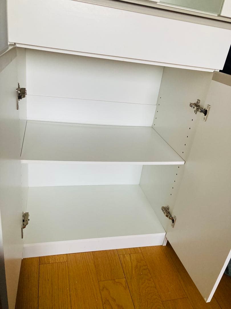 ニトリ 食器棚 キッチンスリムボード ホワイト オシャレ　＊ 6月中売切希望