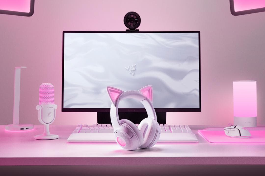 Razer Kraken Kitty V2 BT ワイヤレスヘッドセット 猫耳