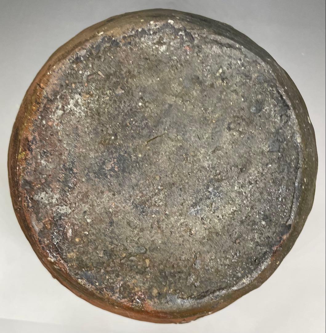 古備前　四耳壺　葉茶壺　28.5cm y5517