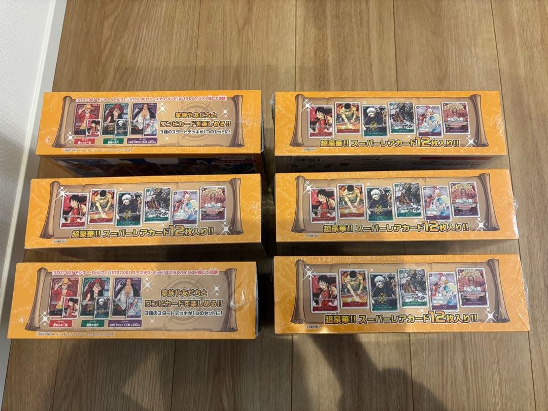 ワンピースカード　ファミリーデッキセット　新品未開封　シュリンク付き　6個
