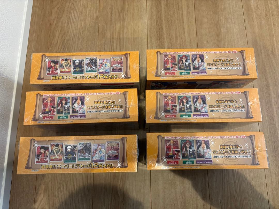 ワンピースカード　ファミリーデッキセット　新品未開封　シュリンク付き　6個