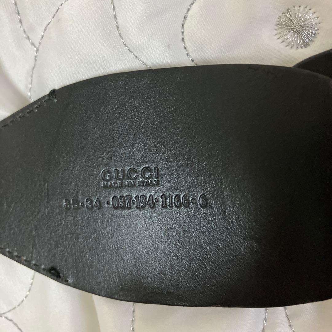 値下げ‼️GUCCI ブラックレザーベルト