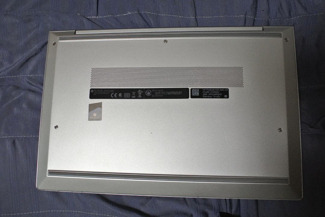 Windowsノート本体 ProBook 635 Aero G8 Ryzen7 5800U/512/16