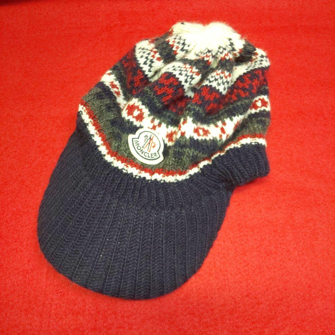 希少♥️モンクレール つば付きニット帽♥️