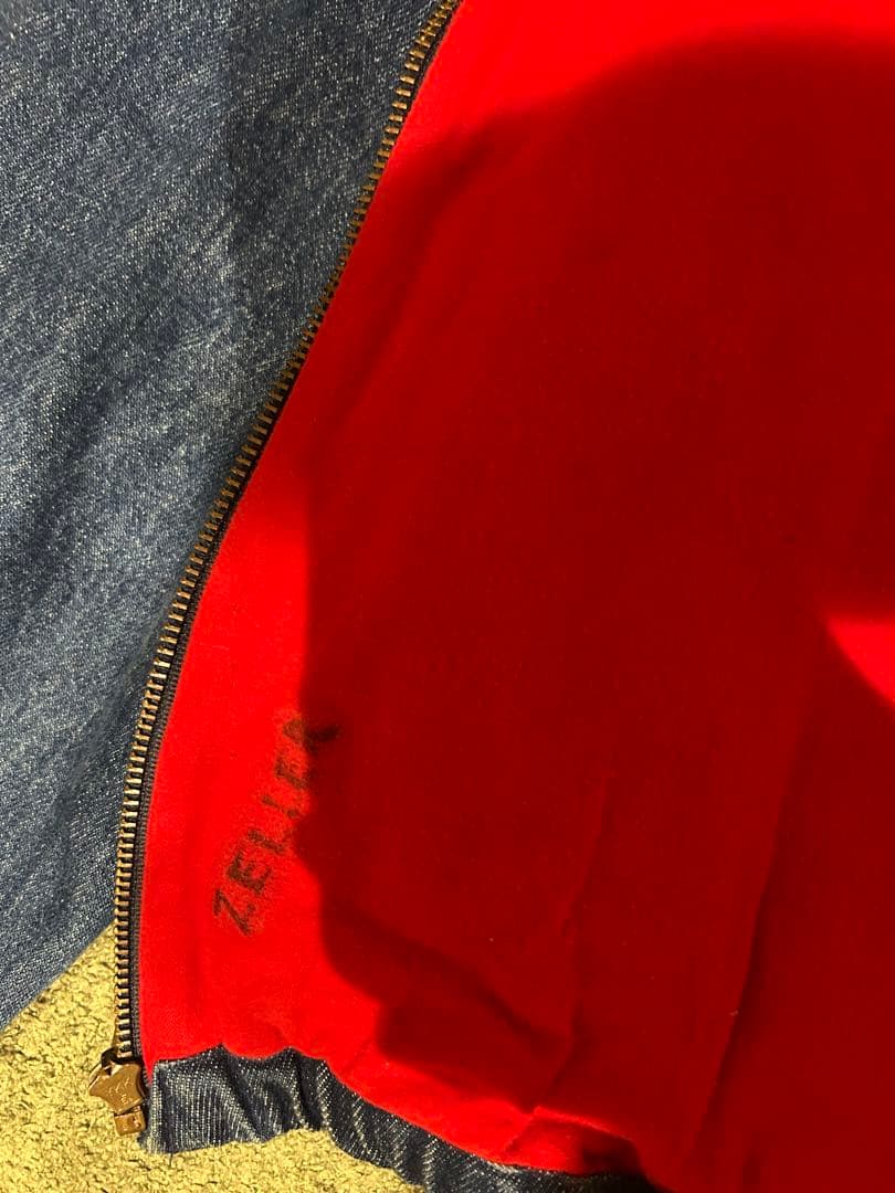 90s USA製　ラルフローレン デニムスイングトップ 短丈　XL チンスト付き