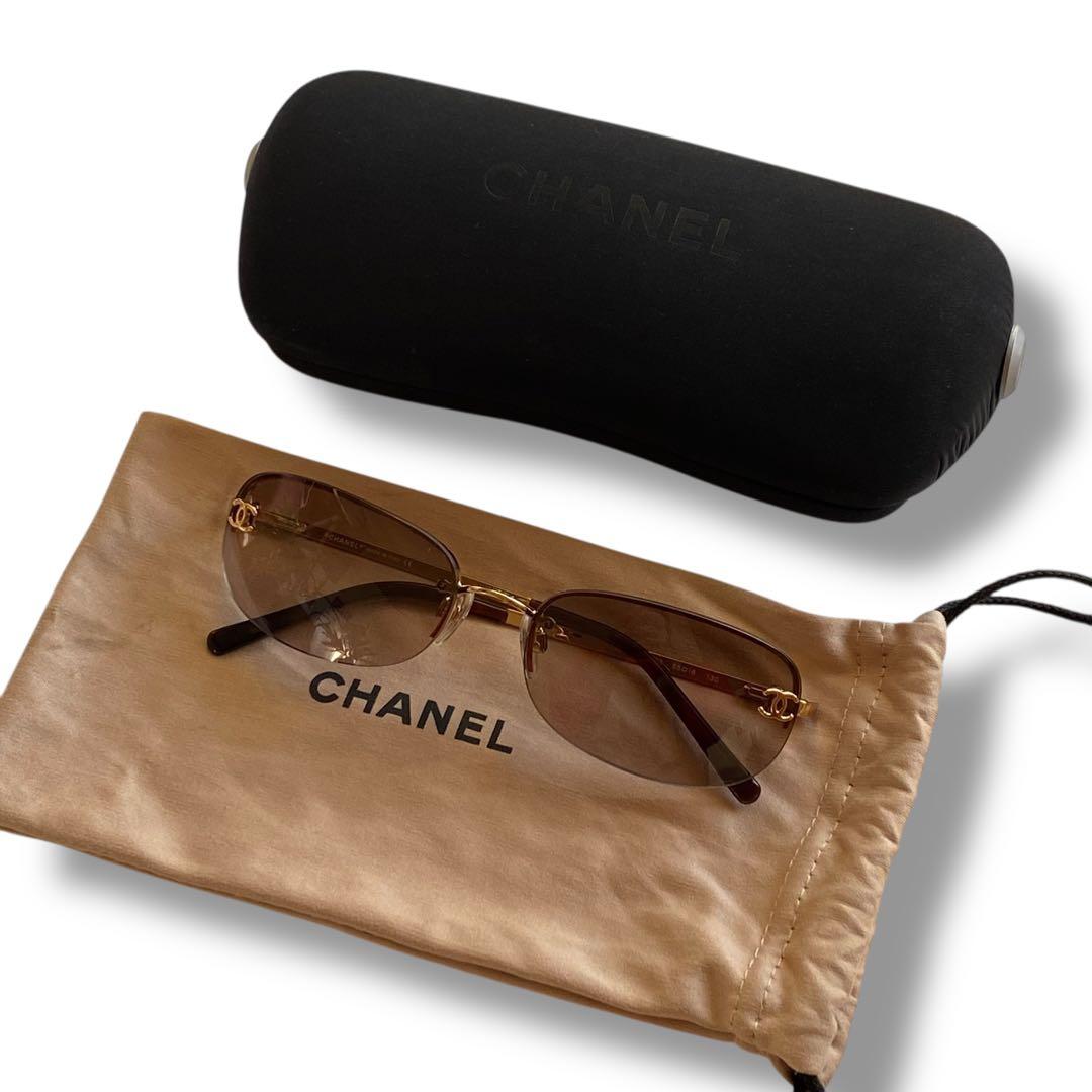 CHANEL シャネル 4099 ココマーク サングラス GP ゴールド
