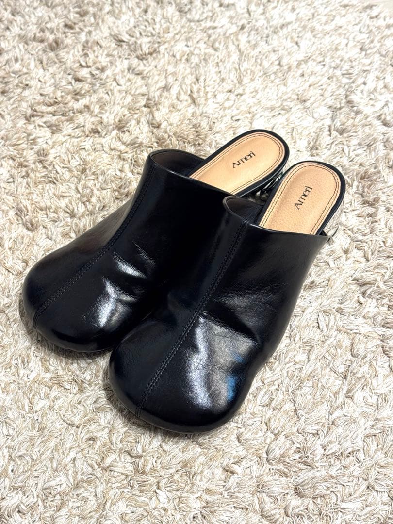 靴 amerivintage OVAL MOTIF VOLUME MULE L