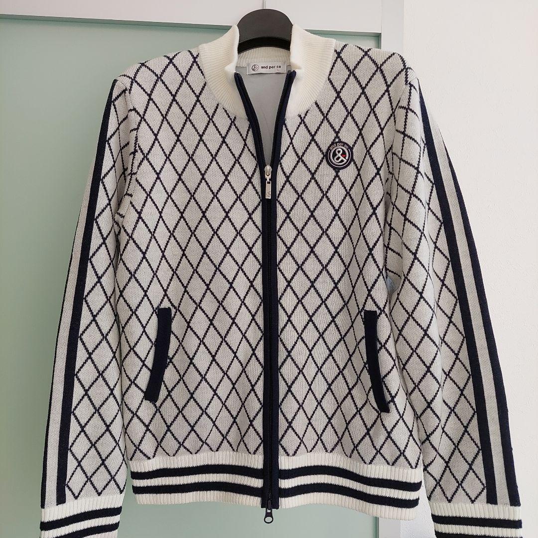 and per se　防風ニットブルゾン 　Lsize