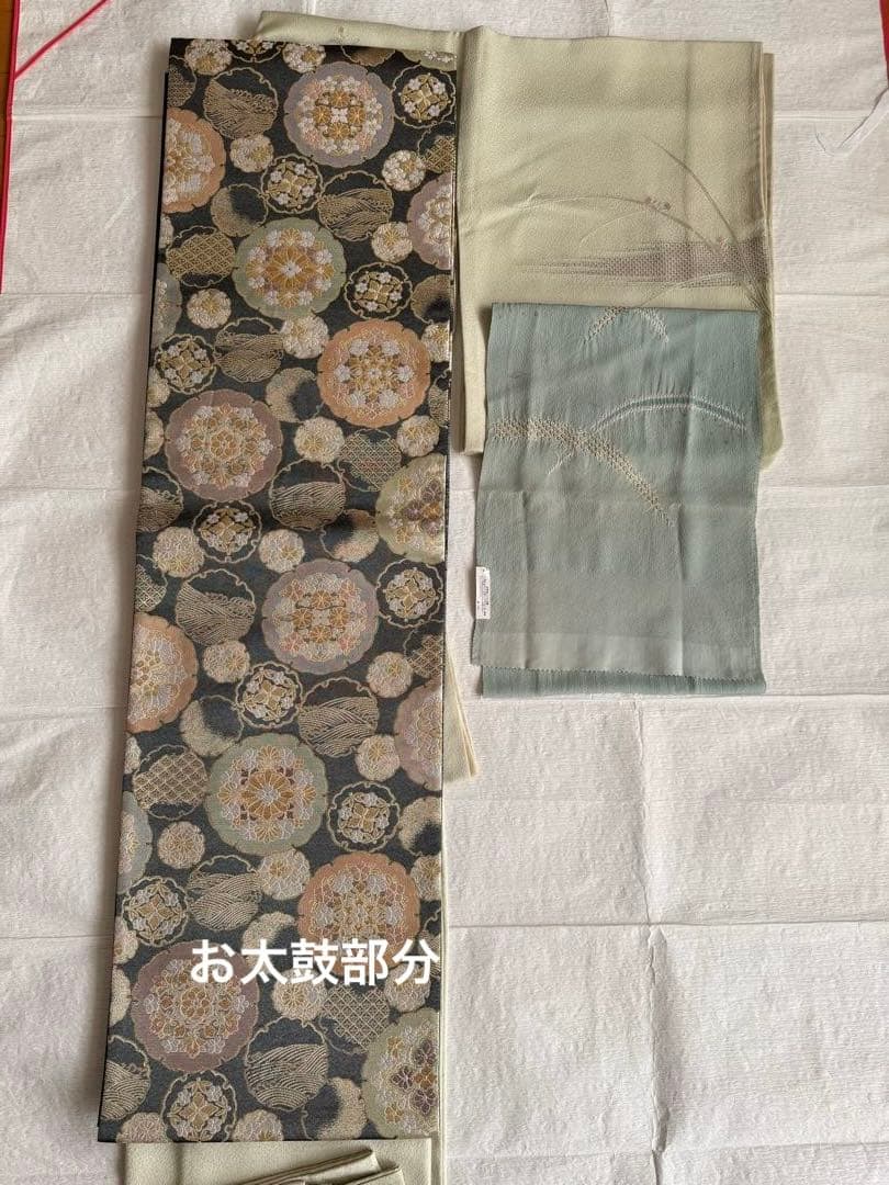 西陣まいづる　フォーマル袋帯　端華雪輪重文　帯揚げセット