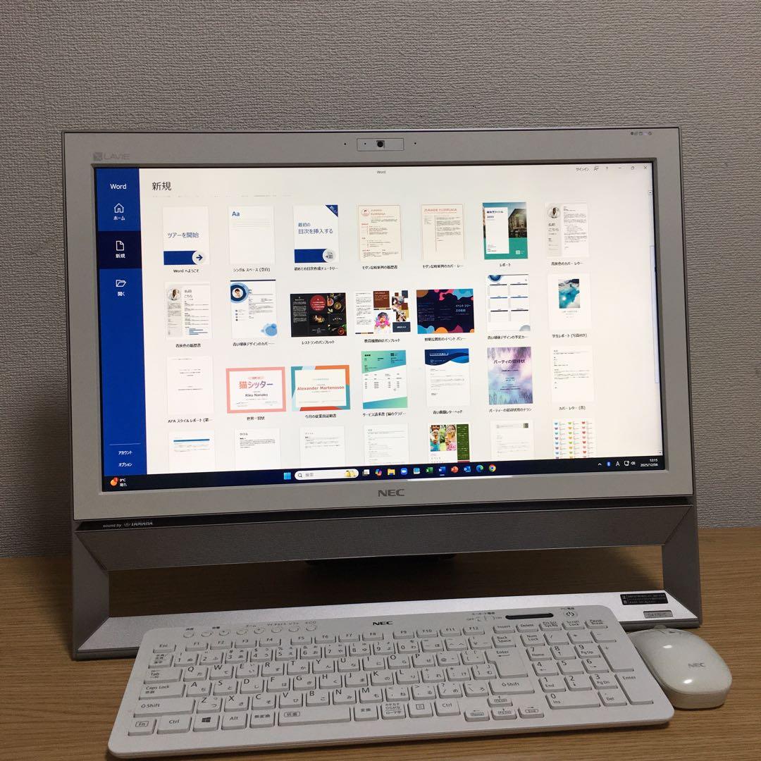 NEC Win11 地デジ 一体型パソコン 21.5'モニター デスクトップPC