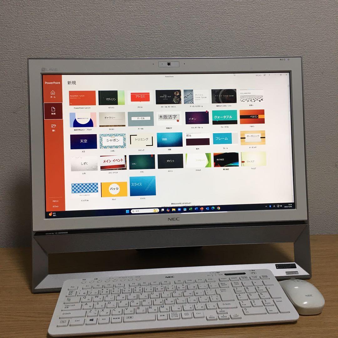 NEC Win11 地デジ 一体型パソコン 21.5'モニター デスクトップPC