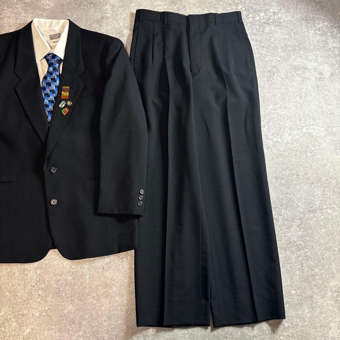 セットアップ ダブルスーツ 成人式 入学式 ピンズ vintage no.145