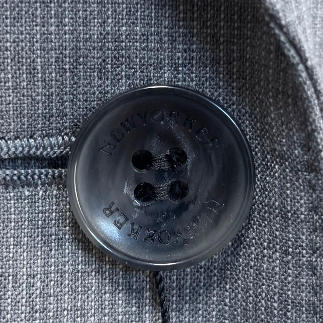 ☆大きいサイズ・25号☆ニューヨーカー　ウォッシャブルテーラードジャケット　毛混