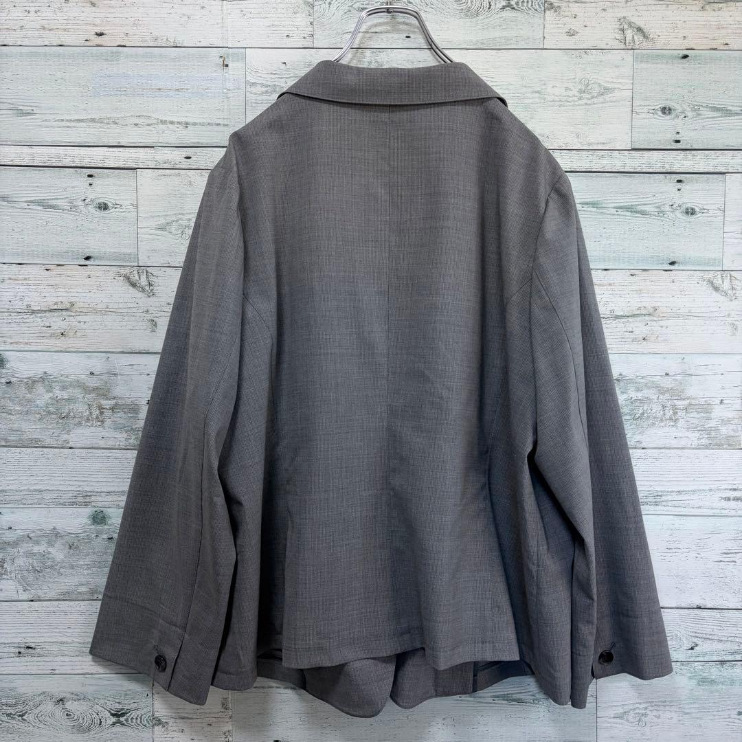 ☆大きいサイズ・25号☆ニューヨーカー　ウォッシャブルテーラードジャケット　毛混