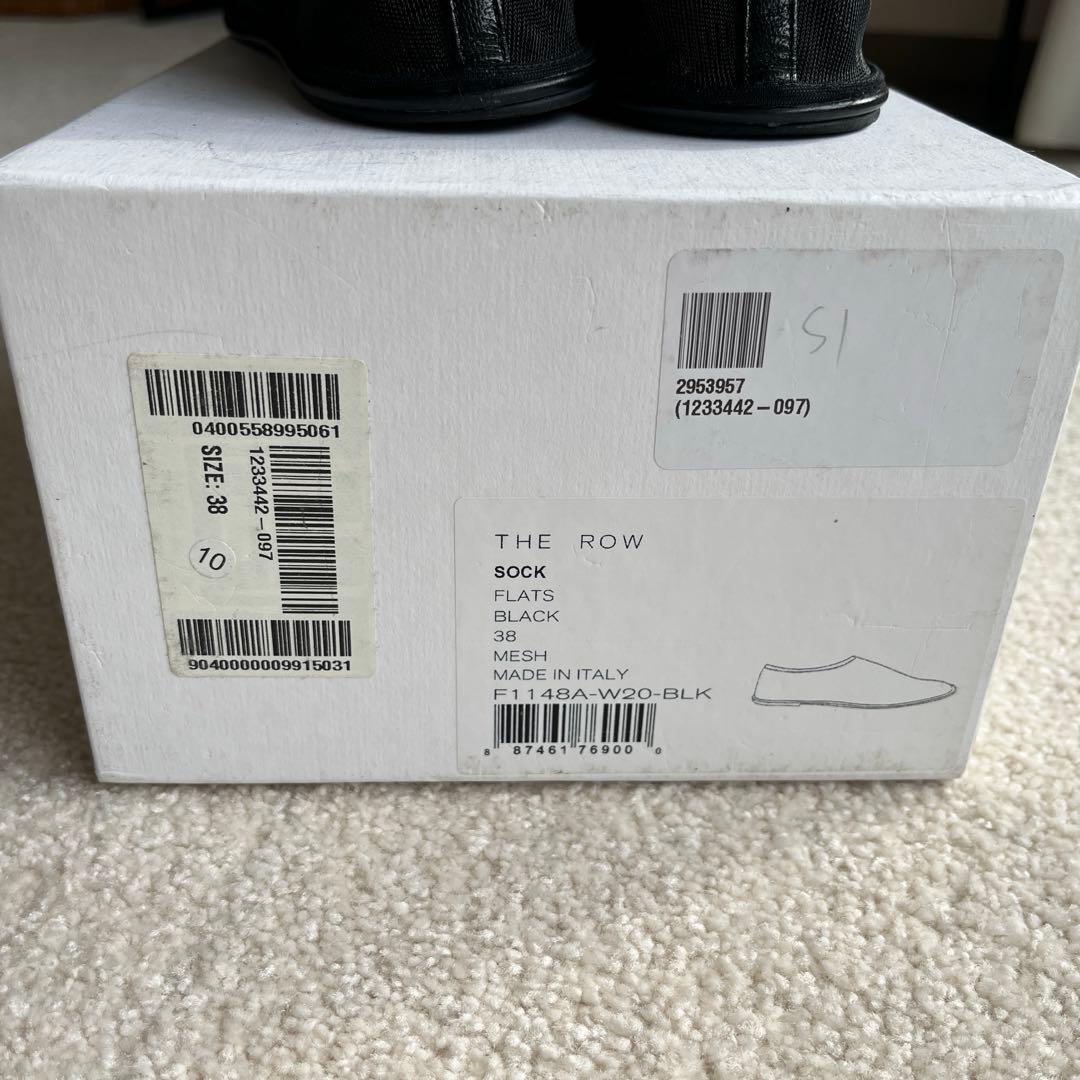 b*n様 【値下げ】the row SOCK シューズ　黒 フラットシューズ ス