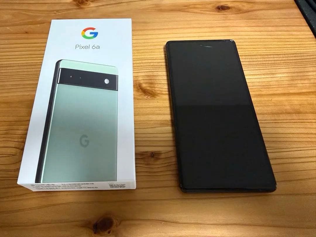 Google Pixel 6a セージ 本体　割れあり