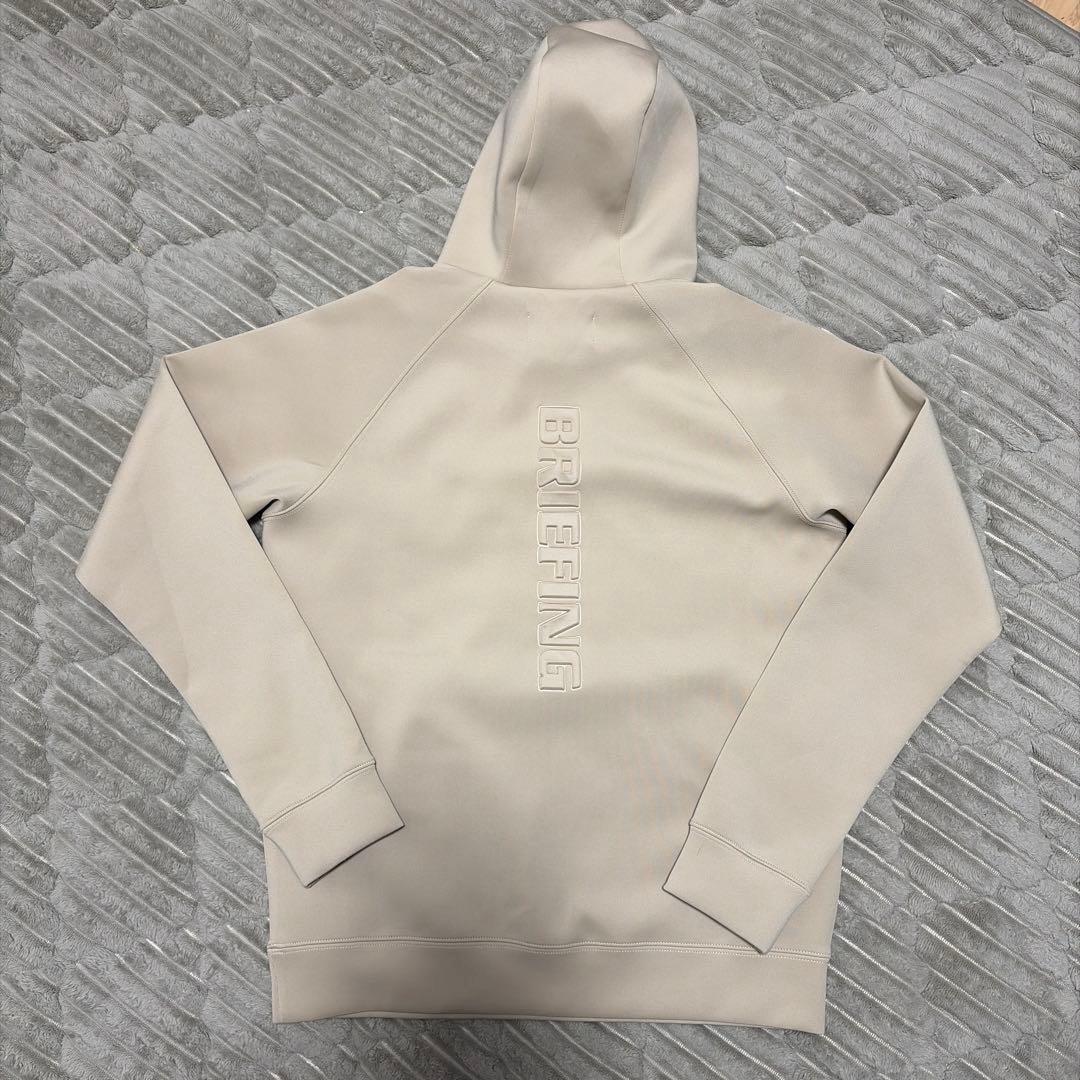 BRIEFING ベージュ フード付きパーカー S