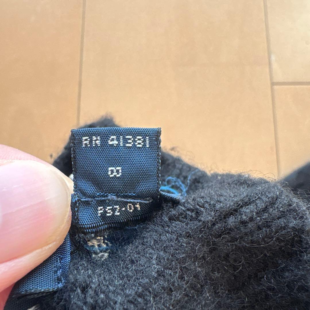 ラルフローレン　カシミヤ　ケーブルニット　黒　XL