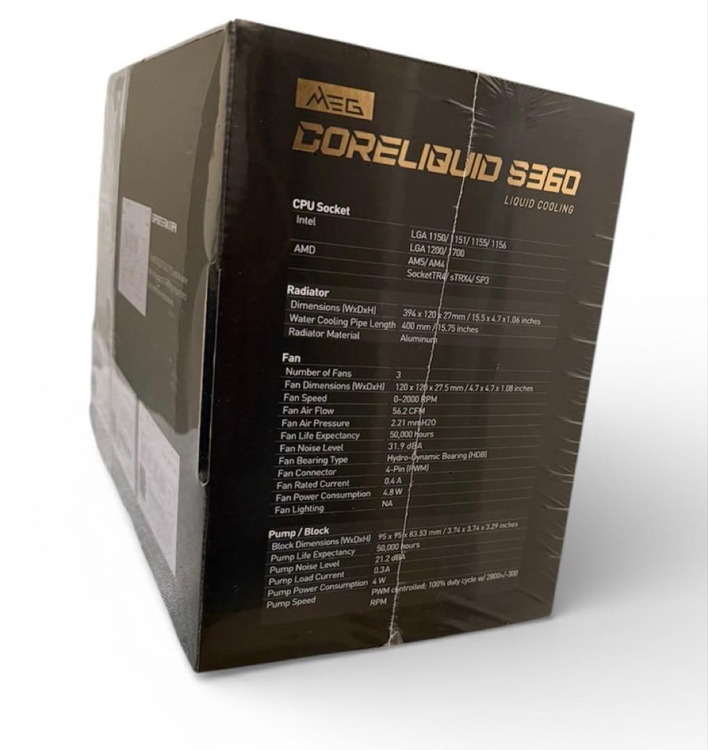 【新品】MSI MEG CORELIQUID S360 CPUリキッドクーラー