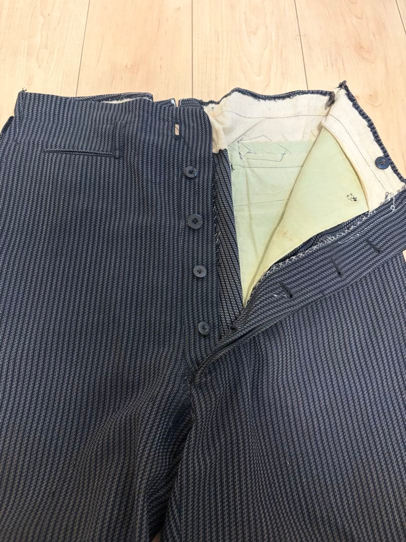 【針シンチバック】40s Vintage stripe slacks