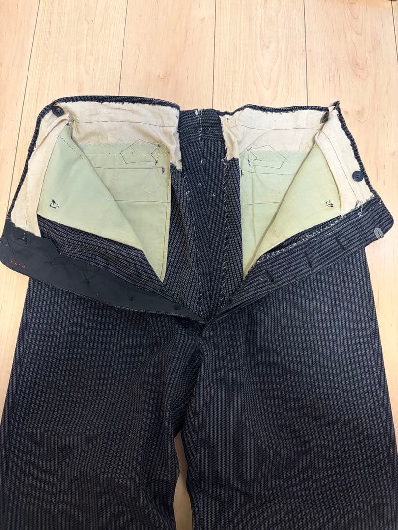 【針シンチバック】40s Vintage stripe slacks
