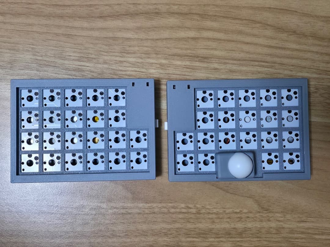 分割式キーボード Around Forty RB(グレー)