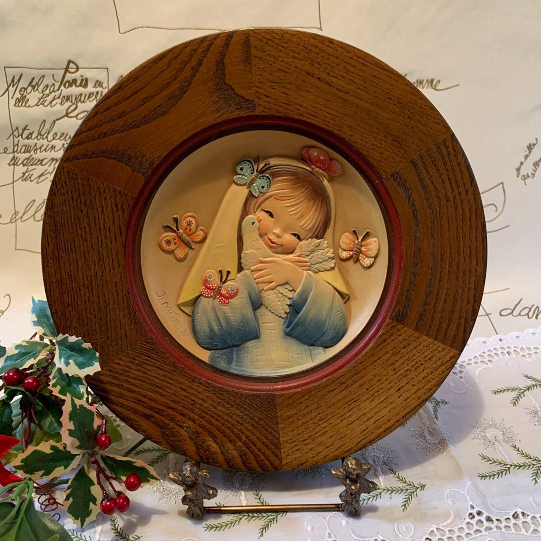 アンリ人形　ビンテージ1975年Mother's Day木製プレート！可愛い！