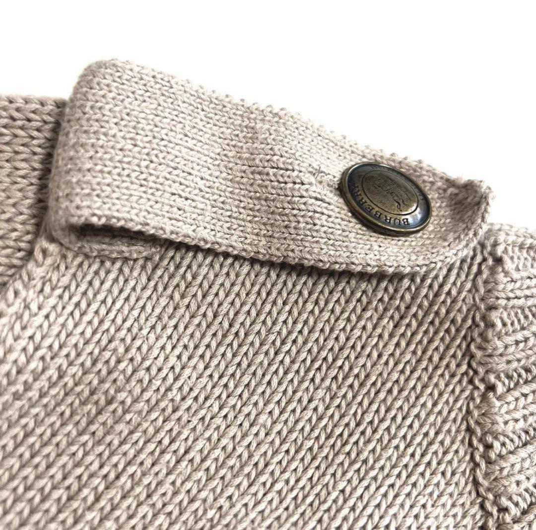 【極美品】バーバリー BURBERRY ニットジャケット ベージュ 2