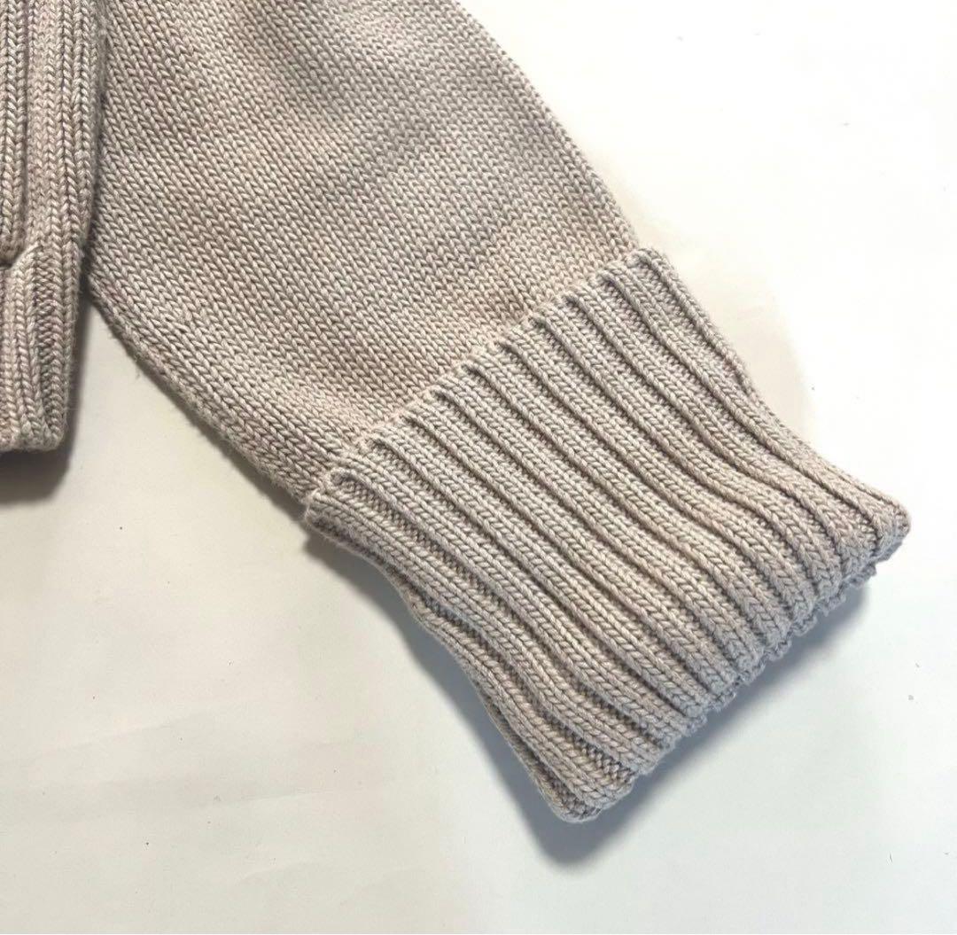 【極美品】バーバリー BURBERRY ニットジャケット ベージュ 2