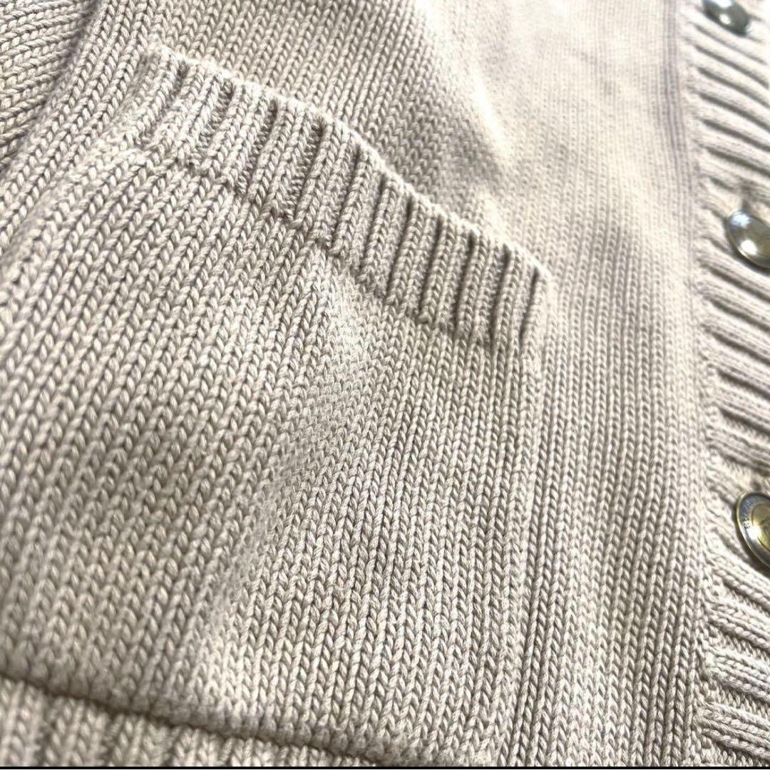 【極美品】バーバリー BURBERRY ニットジャケット ベージュ 2