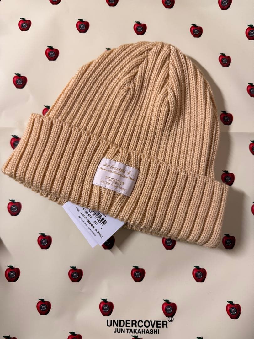 UNDERCOVER クリーム ニット帽 ビーニー