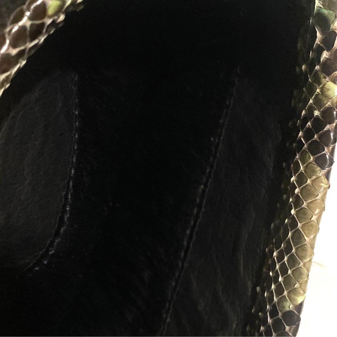 バッグ if six was nine BLK SNAKE+FEATHERS POUCH