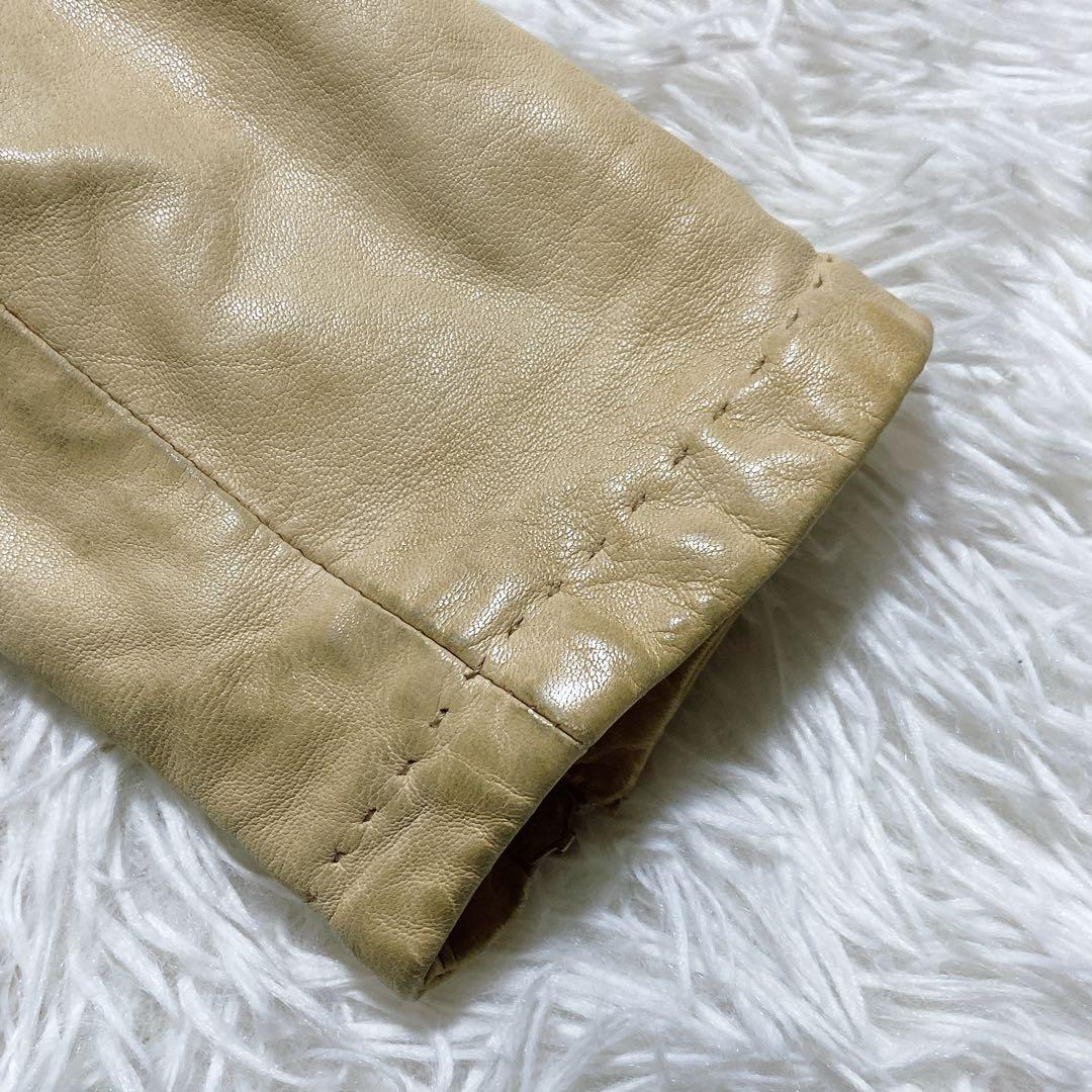 エンポリオアルマーニ　シングルライダースジャケット　ダブルジップ　ロゴジップ