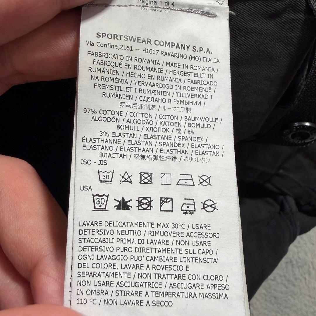 ストーンアイランド　黒　カーゴパンツ　7315321L1 33サイズ