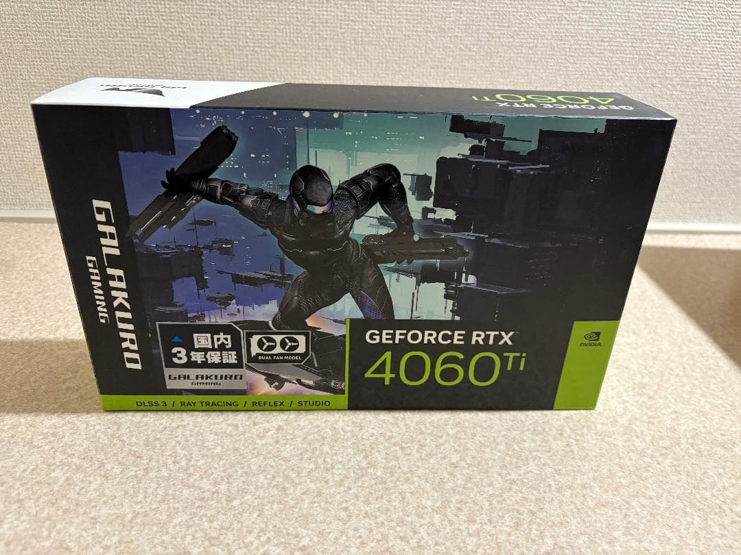 RTX4060ti　　購入レシート付属