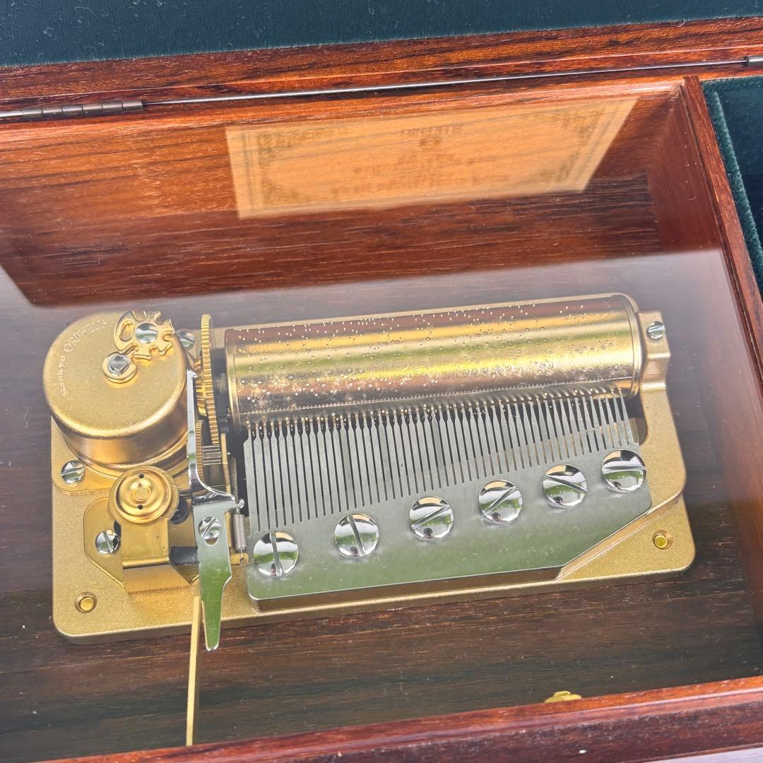 【美品】ORPHEUS オルフェウス 高級オルゴール 木製ケース 未使用 保管品