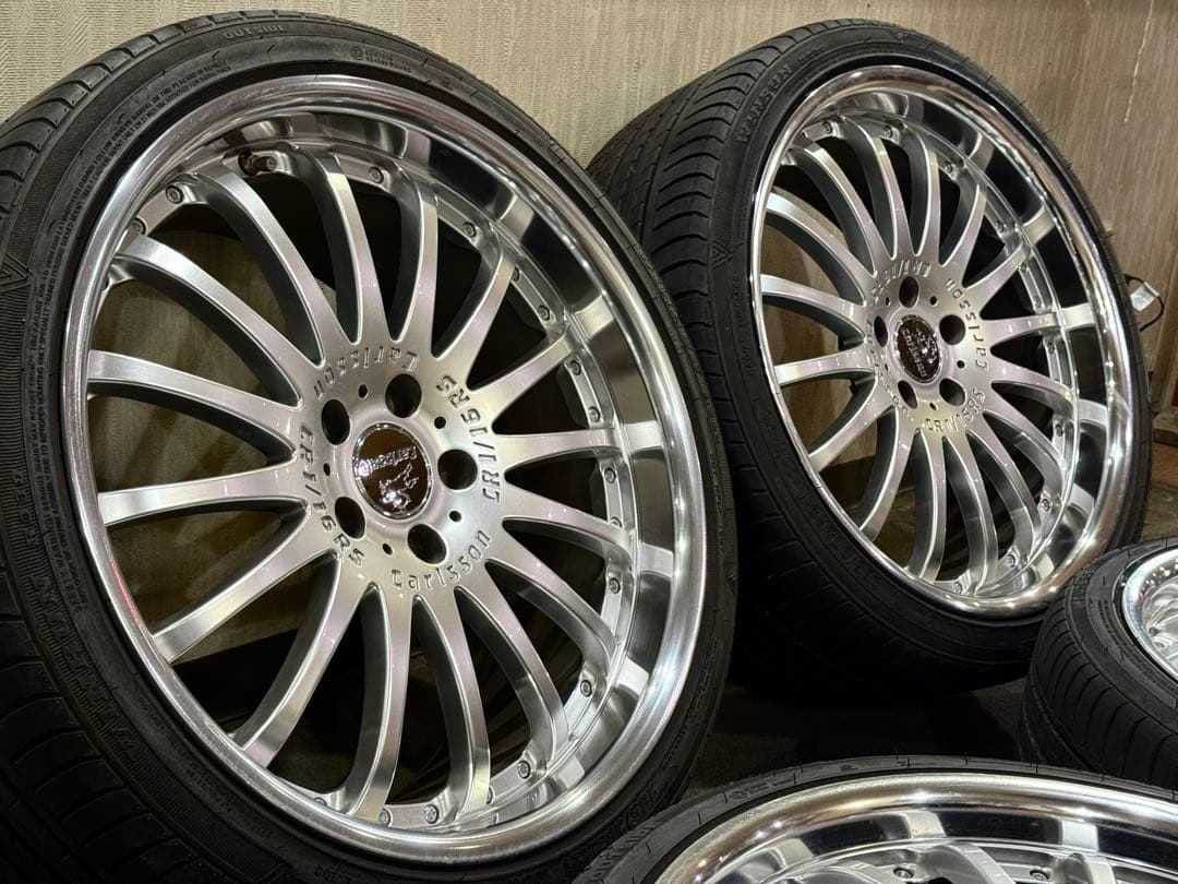 ☆希少☆廃盤カールソン21インチ☆タイヤ付☆pcd120☆9J10J 深リム