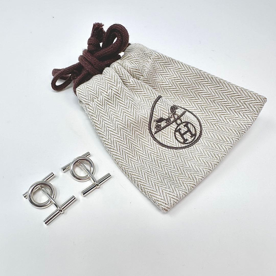 HERMES ミニ　シェーヌダンクル　シルバー　カフス　Ag925