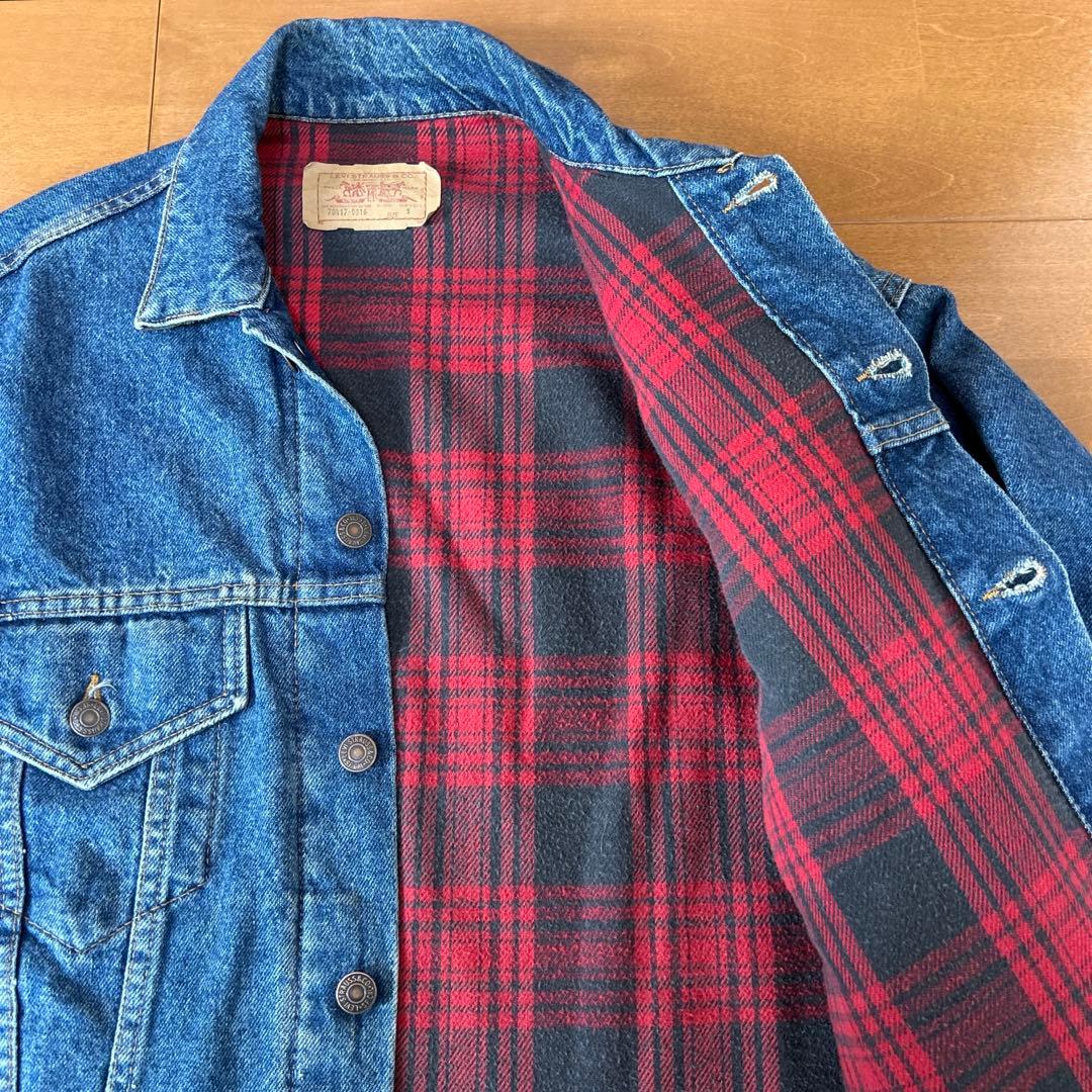 【希少】90s リーバイス70417-9316 ブランケット USA製 真紺