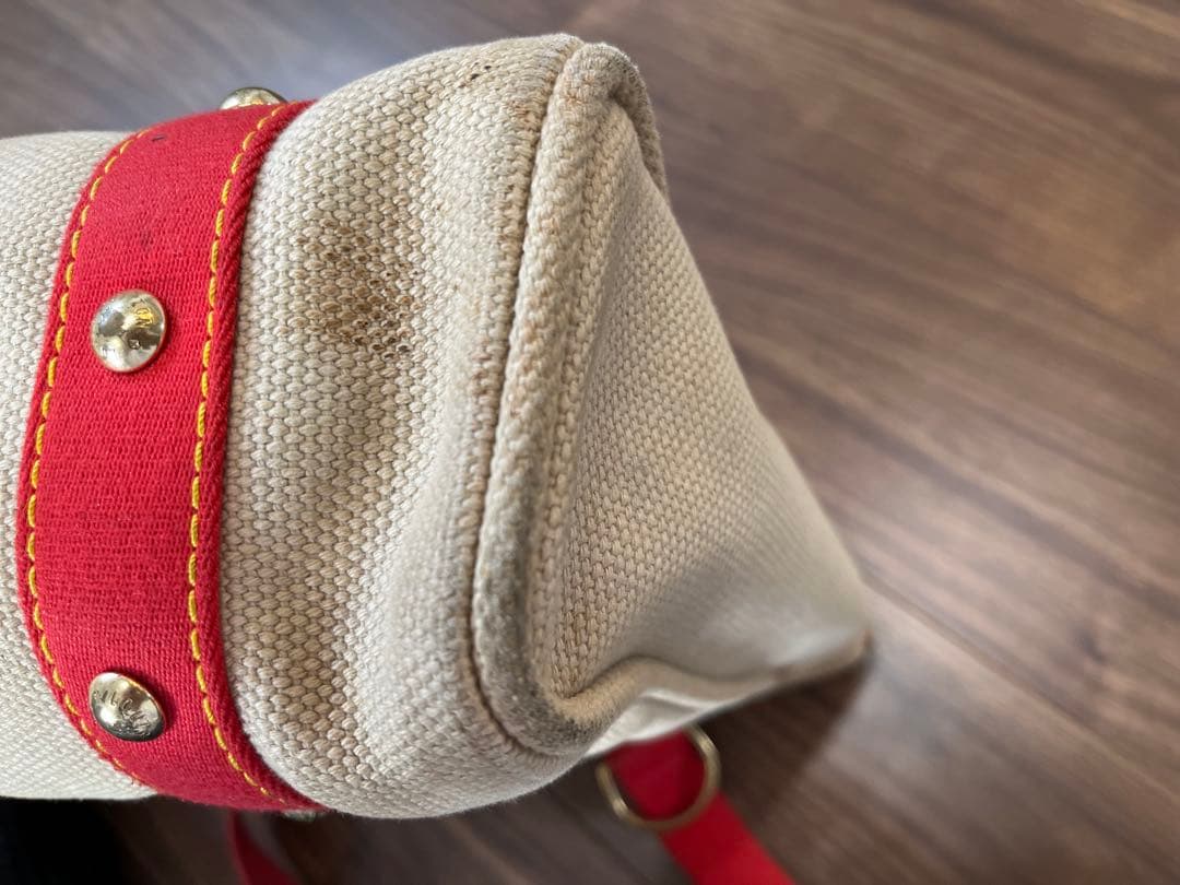 Louis Vuitton トートバッグ ベージュ/レッド