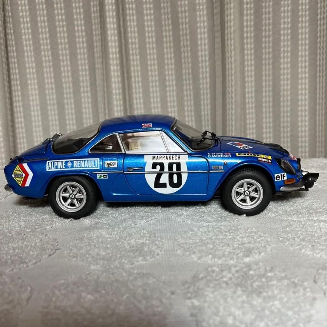 京商，1/18アルピーヌ A110 ミニカー モンテカルロラリー 28